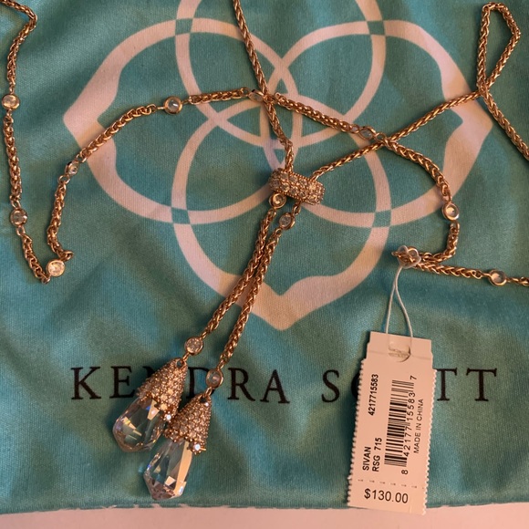 NWT Kendra Scott rose gold Sivan choker adjustable - Picture 2 of 4